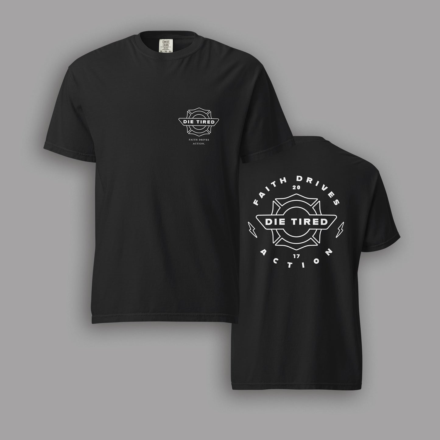 Die Tired Station Tee - Black