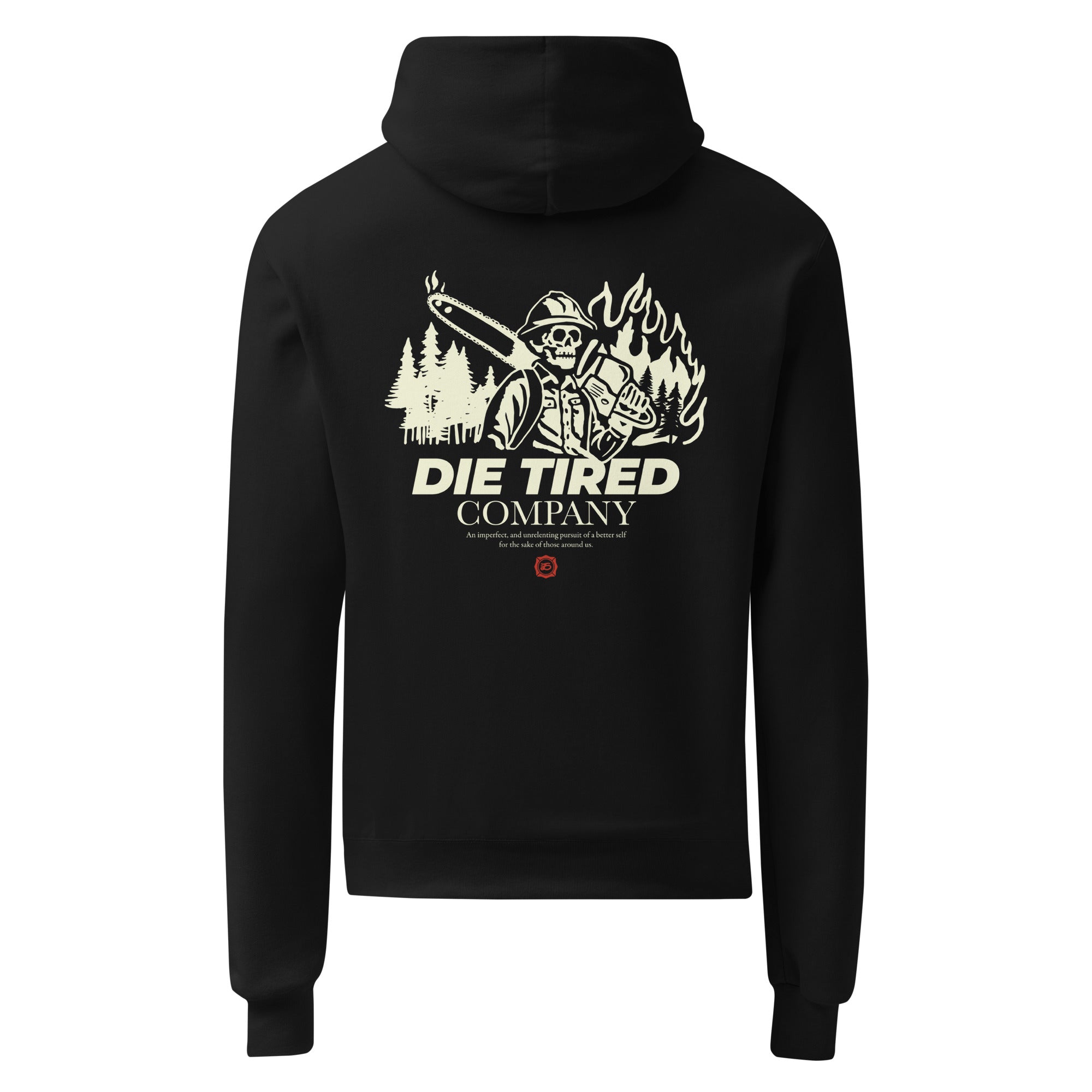 evilact Ride Hard Die Free トレーナー Die Tired Sawyer Hoodie Black | Premium Wildland Firefighter