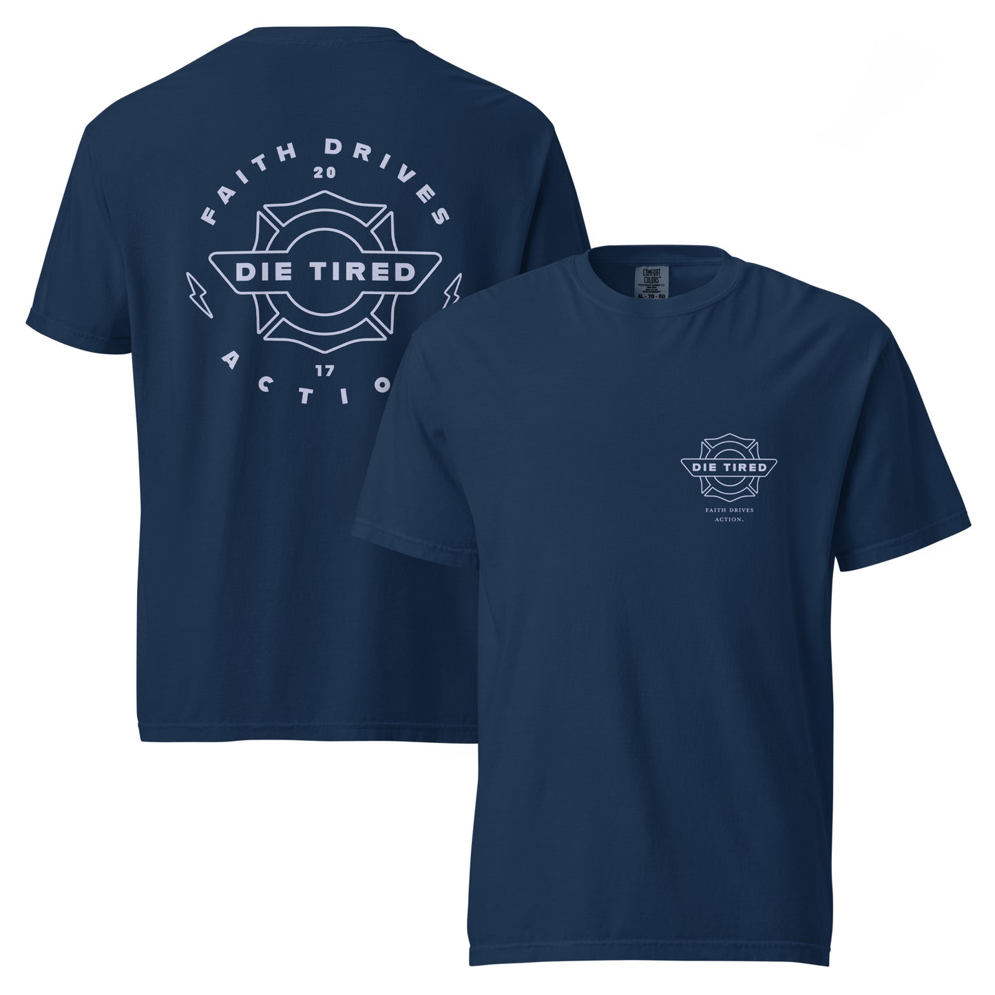 Die Tired Station Tee - Navy
