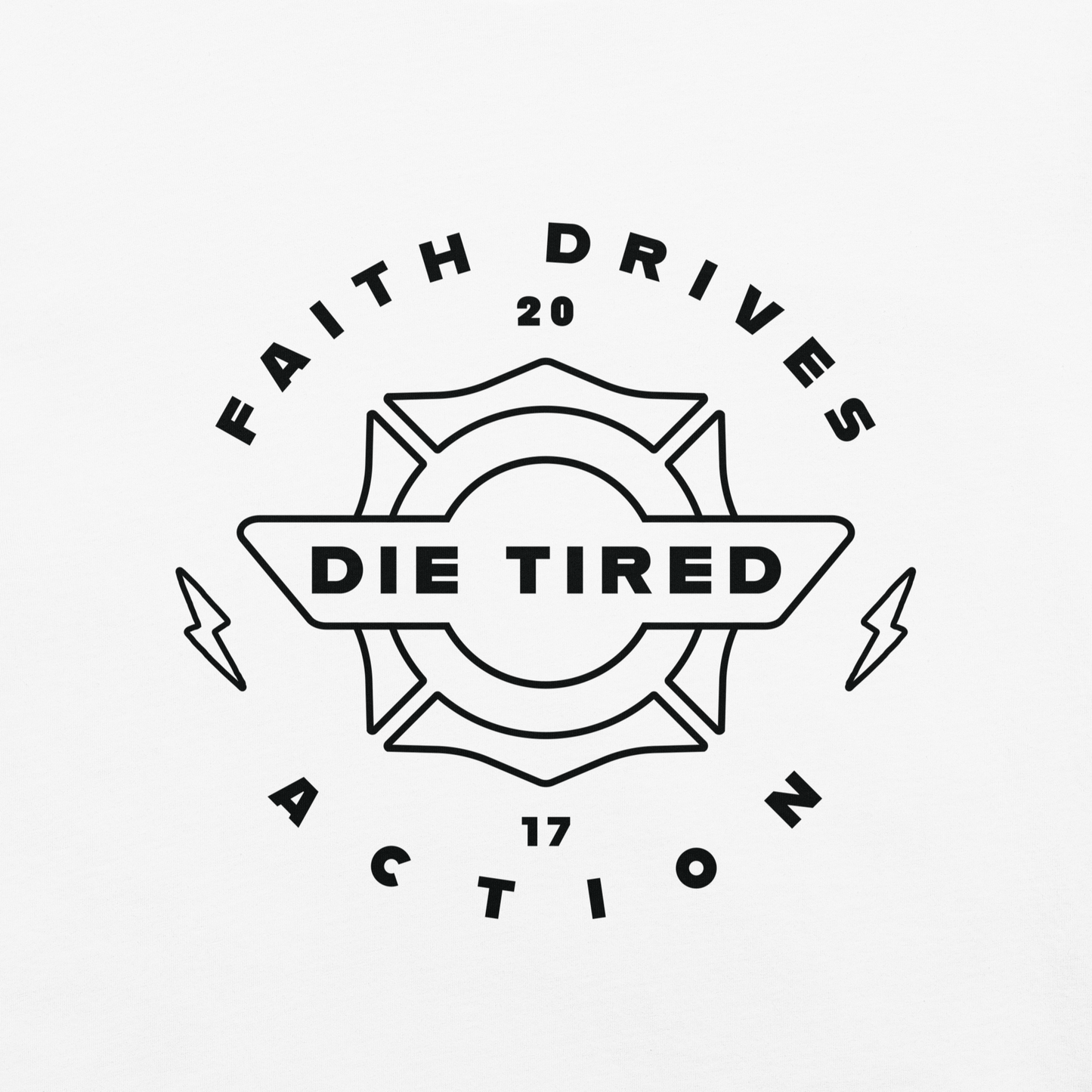 Die Tired Station Tee - White