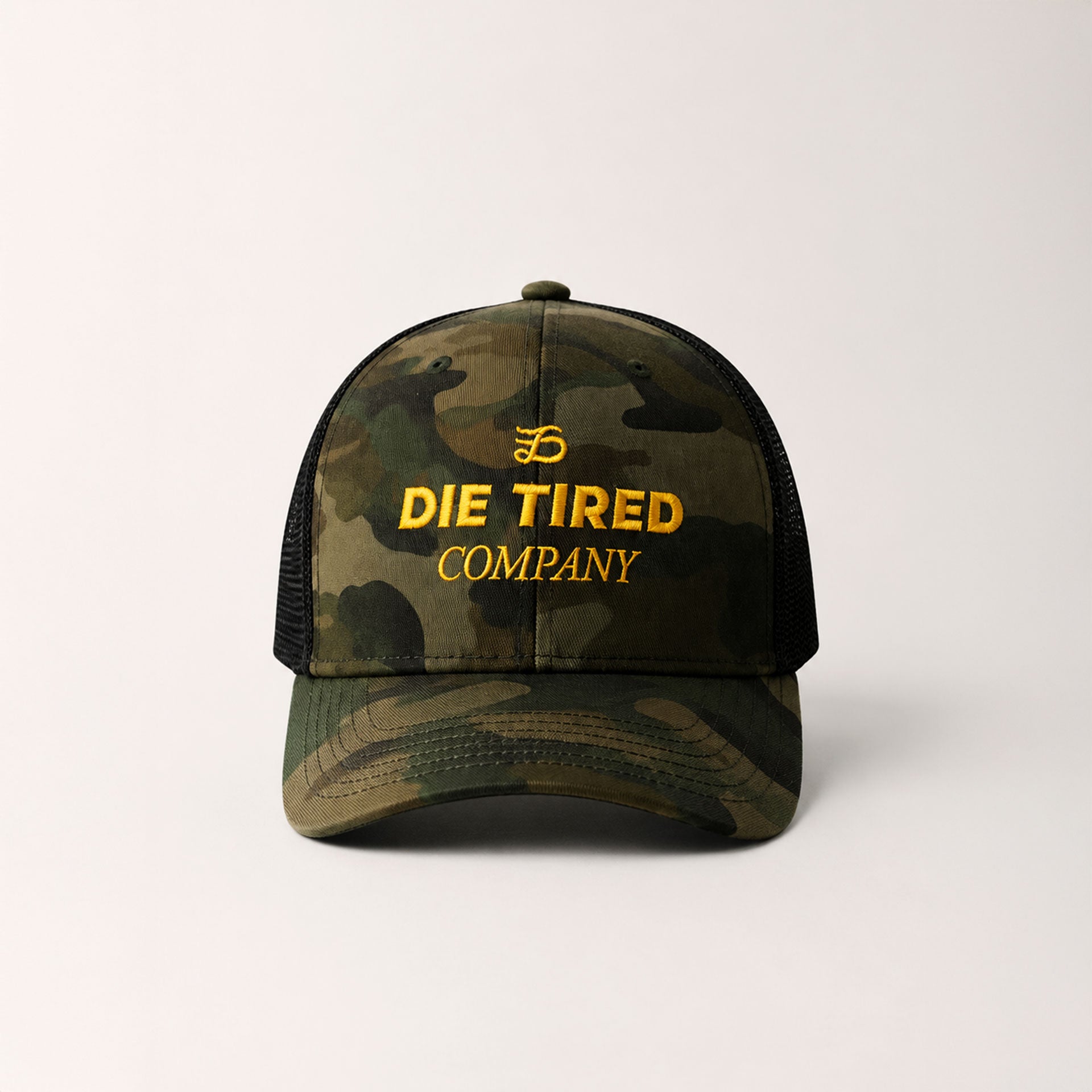 Die Tired Camo Trucker Hat