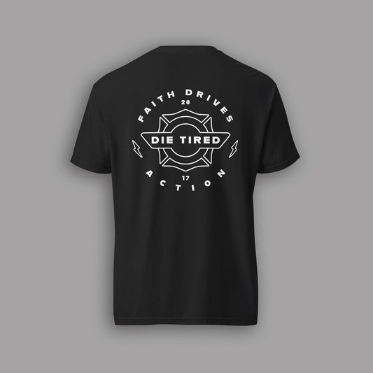Die Tired Station Tee - Black