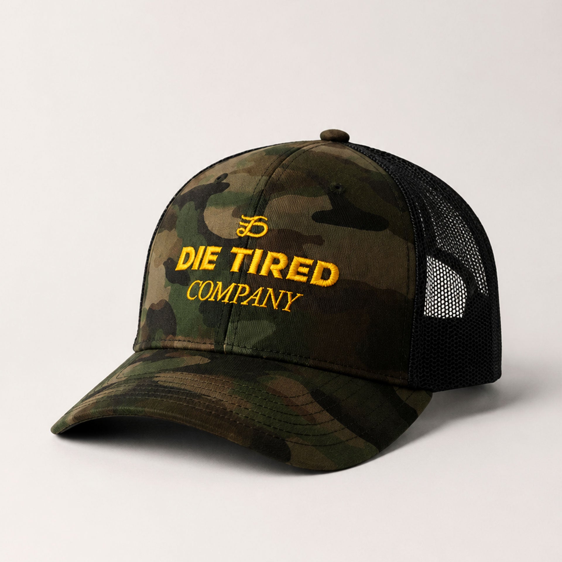 Die Tired Camo Trucker Hat
