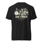 Wildland firefighter skeleton graphic on heavyweight black cotton shirt