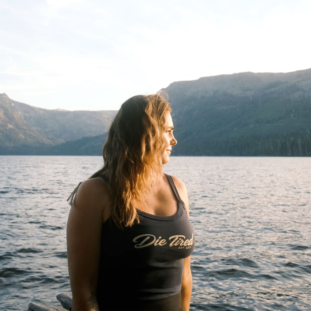 Women’s micro-rib tank top Navy
