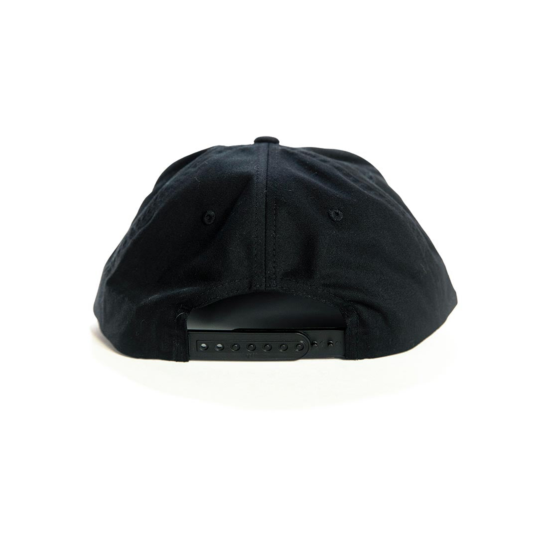 Die Tired Black 5 Panel Snapback