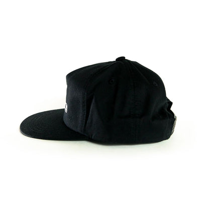 Die Tired Black 5 Panel Snapback