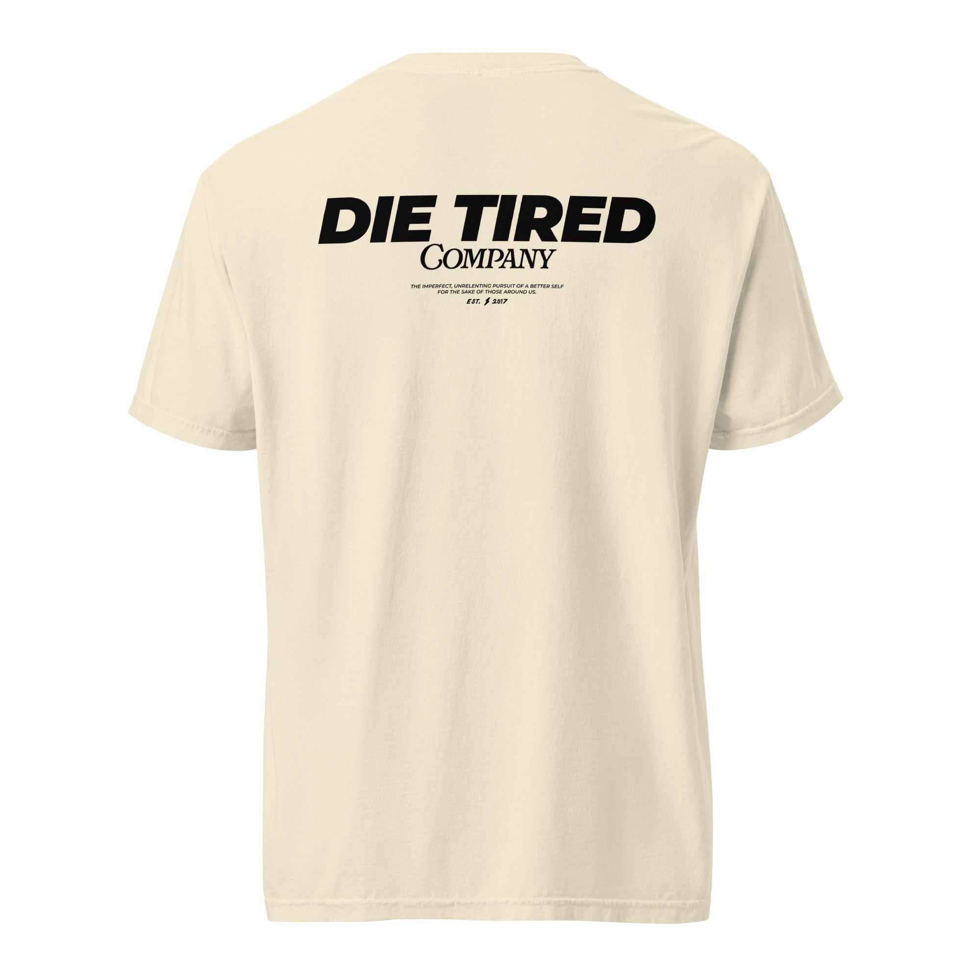Die Tired heavyweight cotton graphic t shirt in a relaxed fit