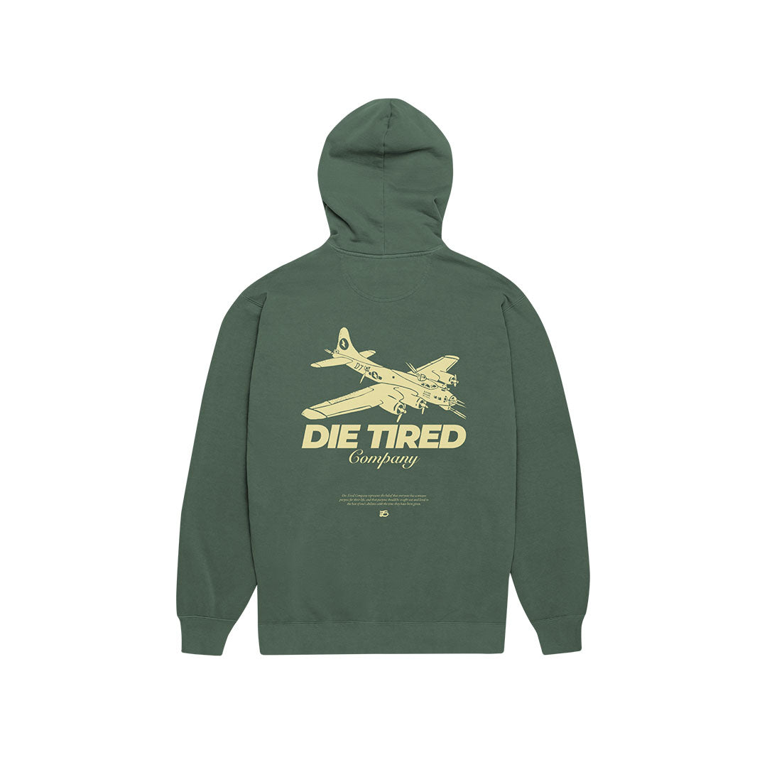 B-17 Hoodie in Forest Green